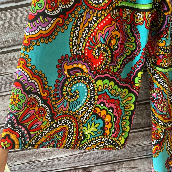 Chico's Paisley Print Top Size 2 - Picture 5 of 9